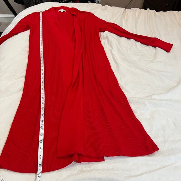 PJ Salvage Textured Essentials Robe Red size M - Picture 9 of 13